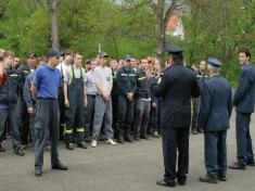 Nástup sborů dobrovolných hasičů